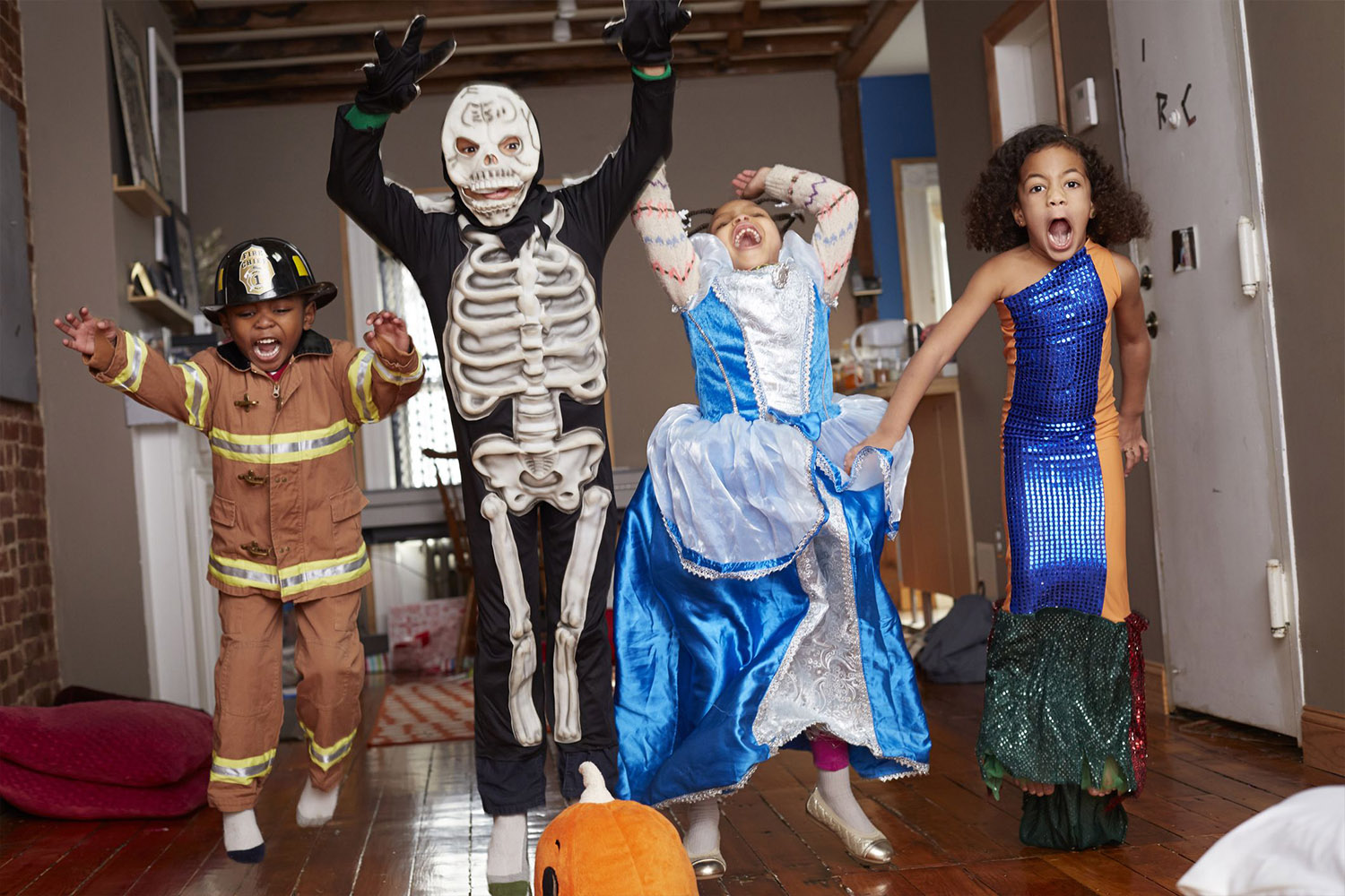 kids skeleton costumes
