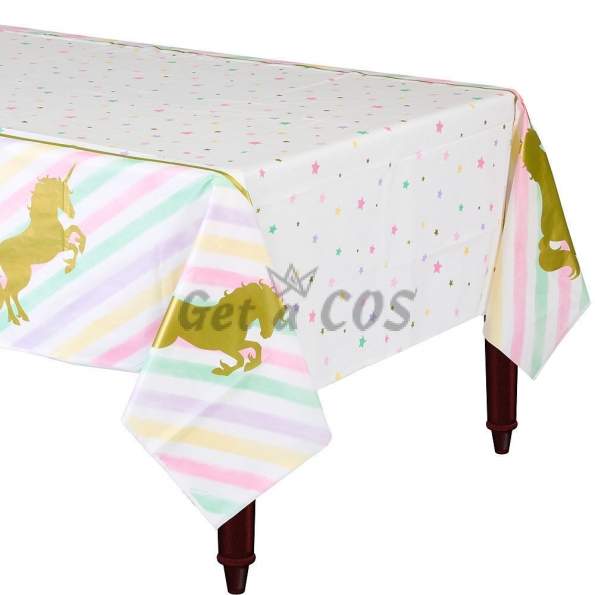 Birthdays Decoration Unicorn Tablecloth
