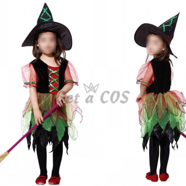 Witch Costume Kids Elf Pettiskirt