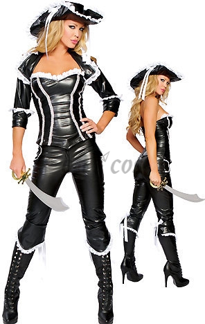 Women Halloween Costumes Pirate One Piece Clothes