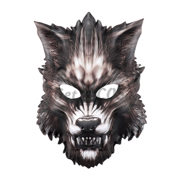 Halloween Props Half Face Animal Wolf Mask