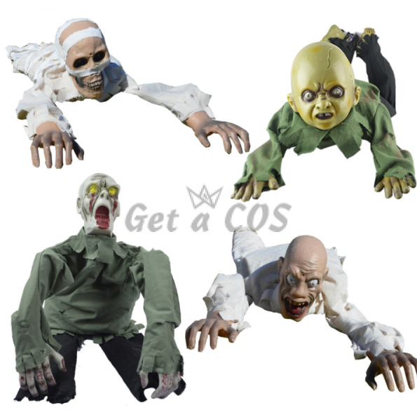 Halloween Supplies Electric Crawling Ghost