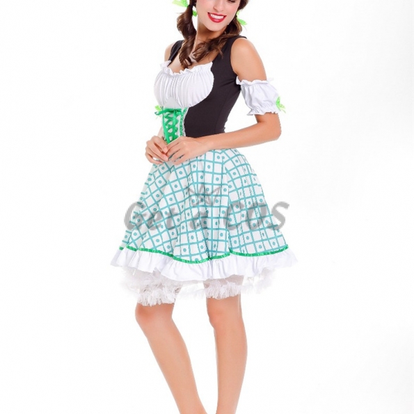 Women Halloween Costume Beer Maid Dress