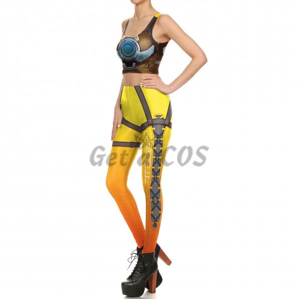 Women Halloween Costumes Overwatch Two Piece Suit