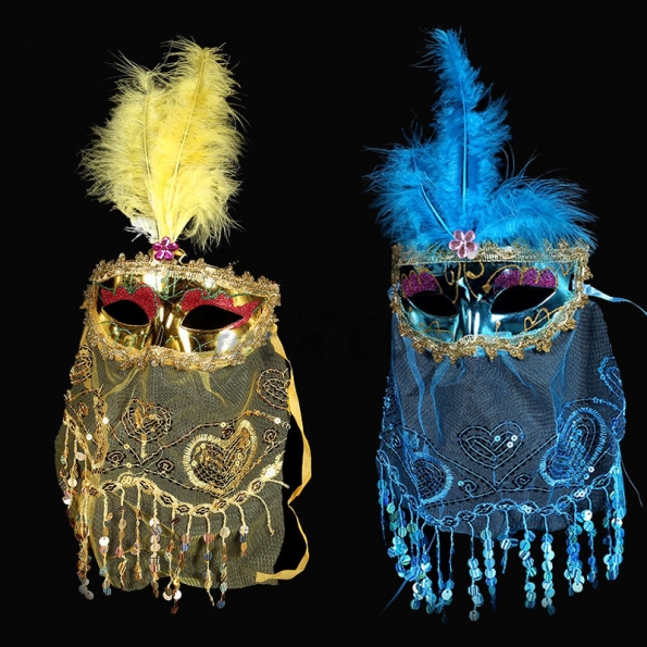 Halloween Mask Lace Veil