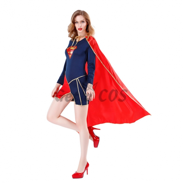 Women Halloween Costumes Superman Cloak
