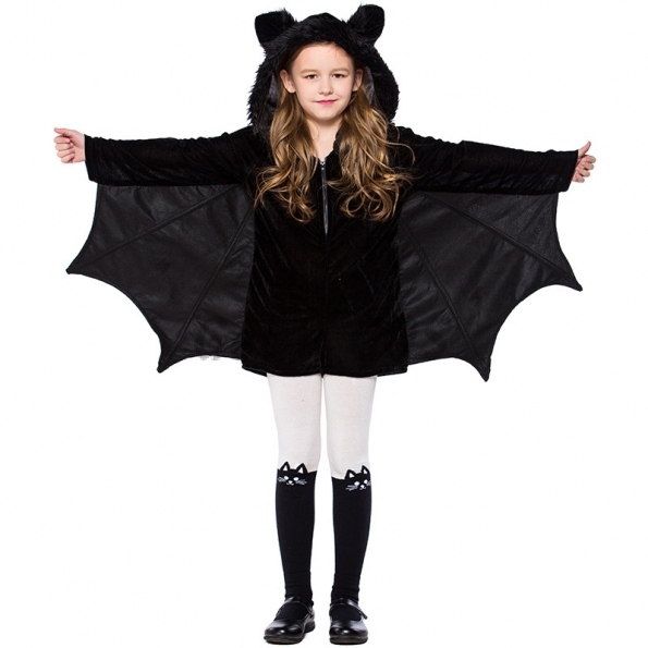 Family Halloween Costumes Black Bat Vampire Style