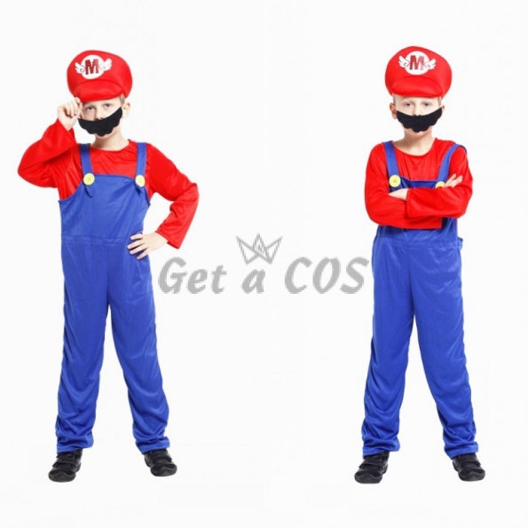 Anime Halloween Costumes Kids Mario