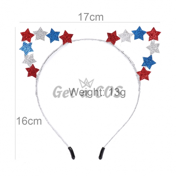 Holiday Decorations Independence Day Star Hairband