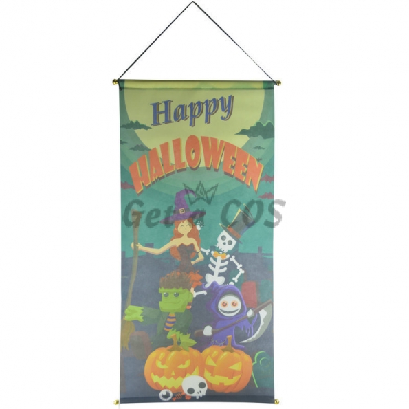 Halloween Decorations Paper Flag