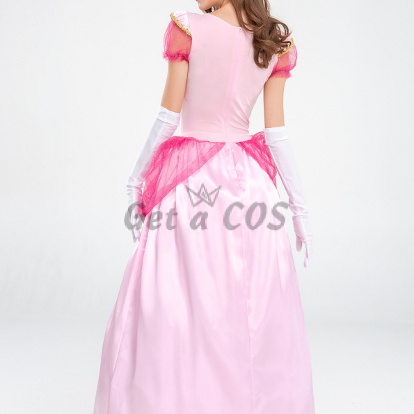 Disney Halloween Costumes Pink Princess Peach Dress