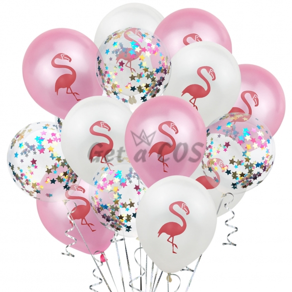 Birthday Balloons Pineapple Flamingo Style