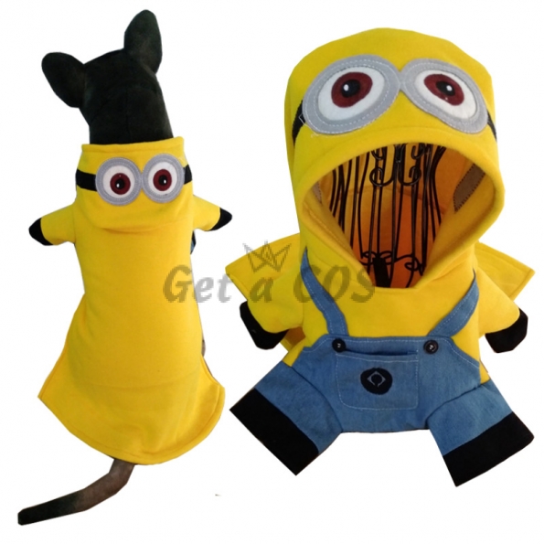 Pet Halloween Costumes Minions Outfit