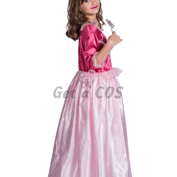 Kids Halloween Costumes Red Princess Dress