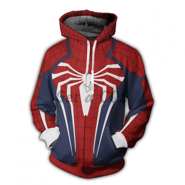 Spiderman Costume Kids Pattern Coat