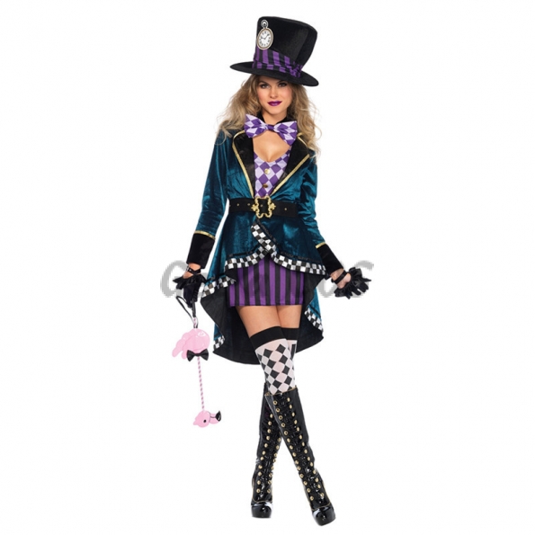 Halloween Costumes Alice In Wonderland Magician Dress