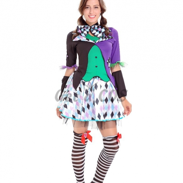 Halloween Costume Alice Clown Maid Clothes