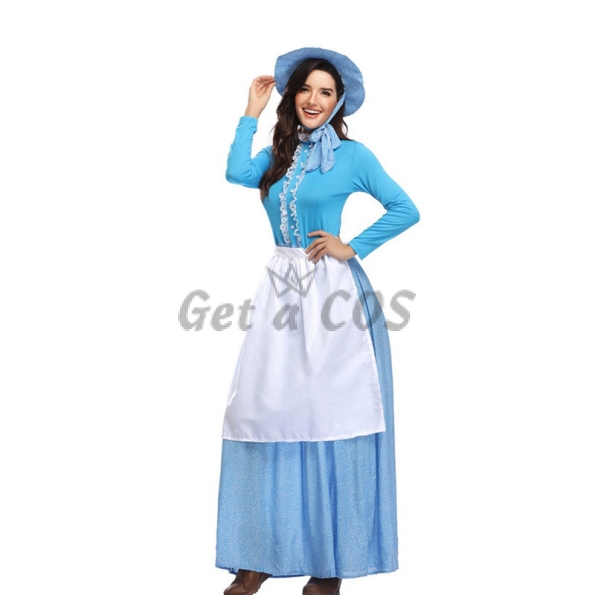 Halloween Costumes Colonial Maid Dress