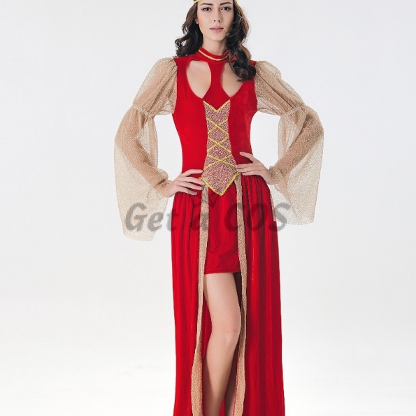 Halloween Costumes Medieval Court Exotic Dress