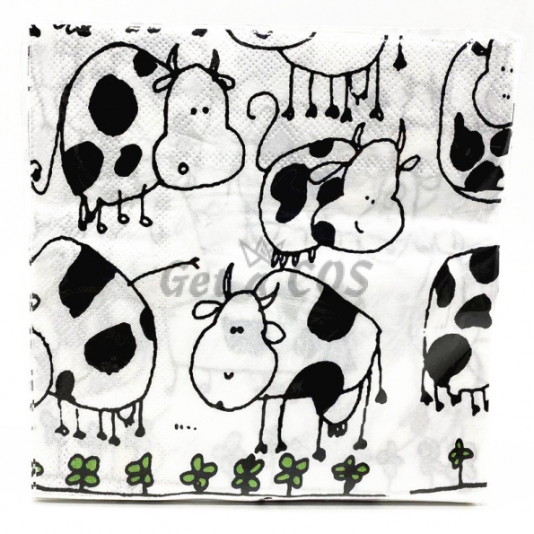 Tableware Cartoon Cow Printing Kit