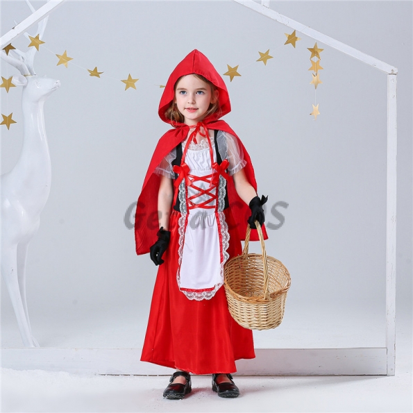 Kids Halloween Costumes Little Red Hood Clothes