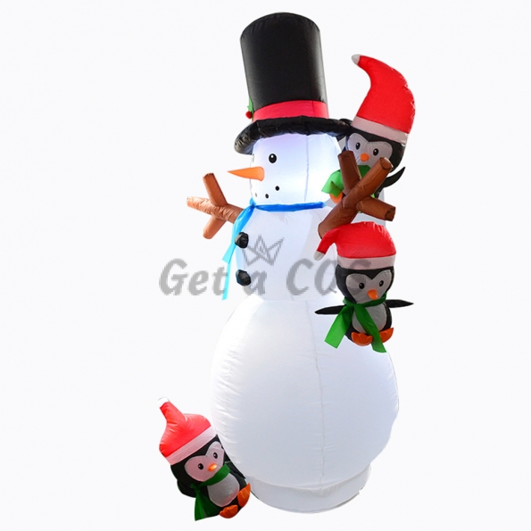 Inflatable Costumes Snowman Penguin Courtyard