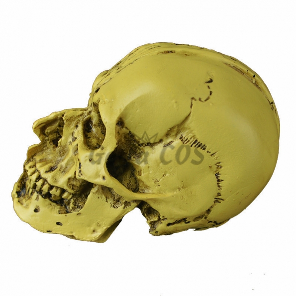 Halloween Supplies Half Face Skull Ornament