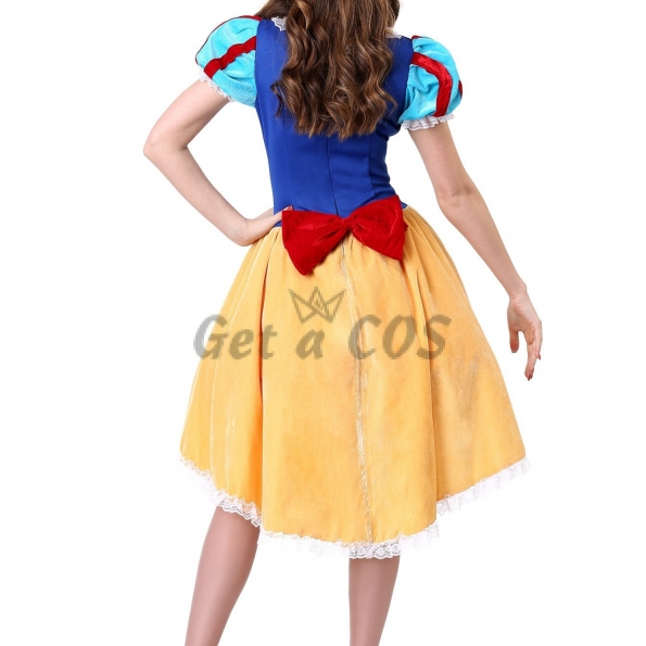 Women Halloween Costumes Snow White Palace Dress