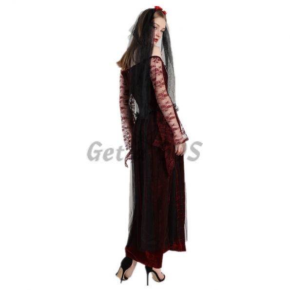 Halloween Costumes Vampire Bride Devil Dress