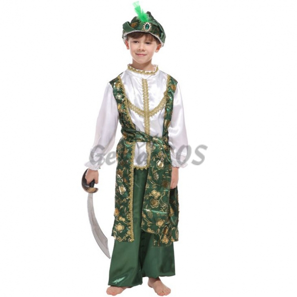 Boys Aladdin Costume King of Arabia