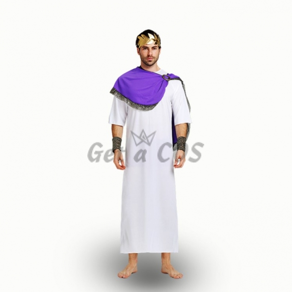 Egyptian Costume for Adults Purple Cloak Pharaoh