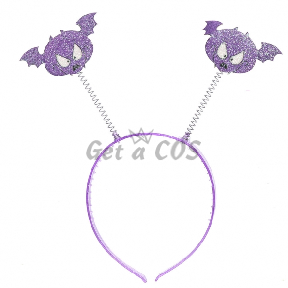 Halloween Props Purple Bat Devil Headband