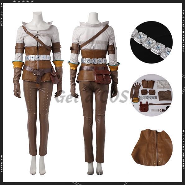 Movie Costumes The Witcher 3 Cirilla Cosplay - Customized