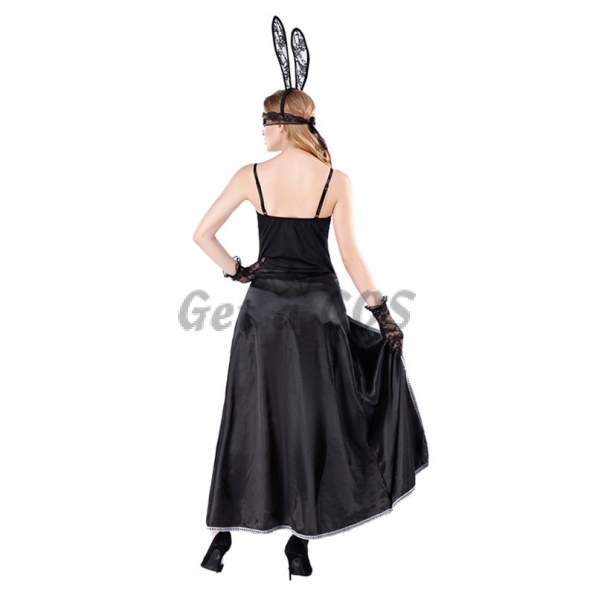 Playboy Bunny Outfits Sexy Long Dress