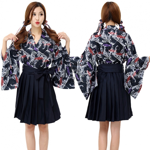 Young Girl Style Japanese kimono Halloween Costumes