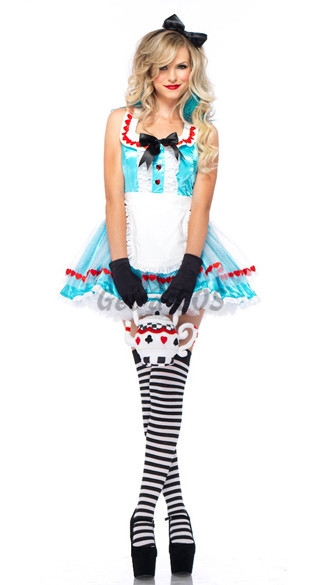 Women Halloween Costumes Maid Magician Clothes