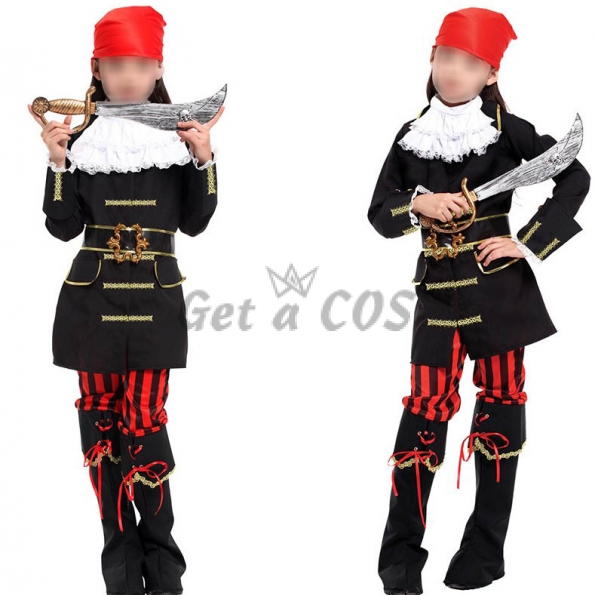 Captain Hook Costume Kids Red Scarf