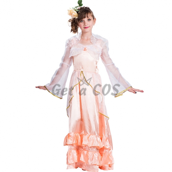 Girls Halloween Costumes Forest Fairy Princess Dress