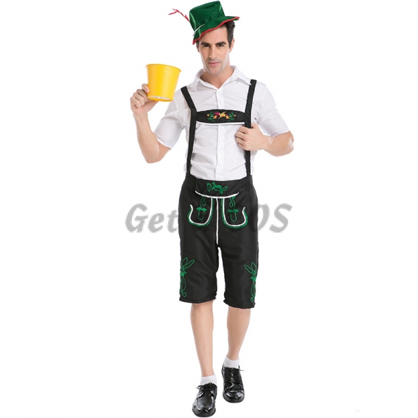 Men Halloween Oktoberfest Costumes Worker Uniform