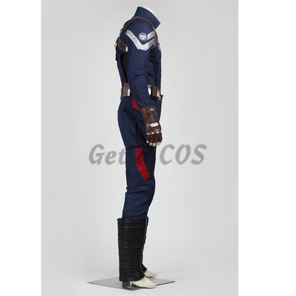 Captain America Costumes Winter Soldier Cosplay - Customized