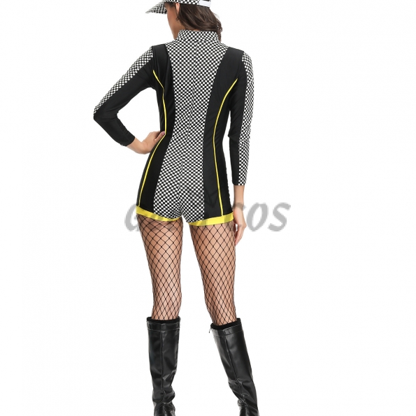 Women Sexy Halloween Costumes Racer Suit