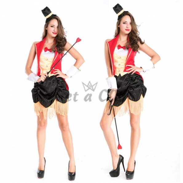 Halloween Costumes Circus Trainer Magician Uniform