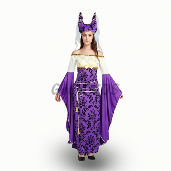 Egyptian Costume for Adults Cleopatra Purple Style