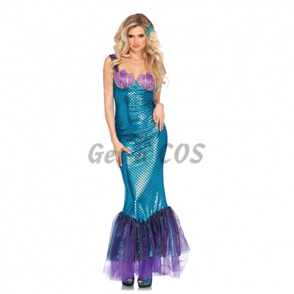 Women Halloween Costumes Mermaid Princess Wholesale Dress