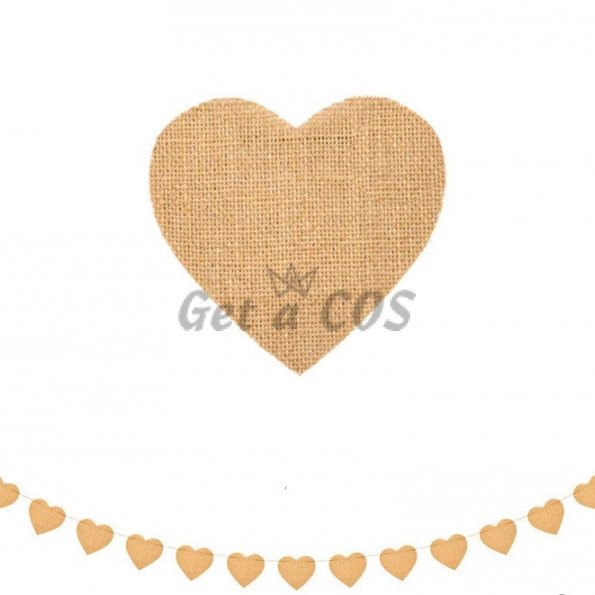 Wedding Decorations Love Heart Pull The Flag