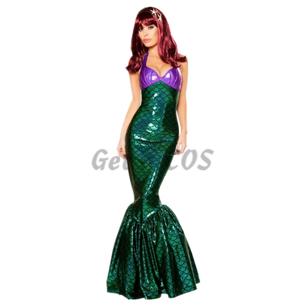 Mermaid Halloween Costume Green Dress
