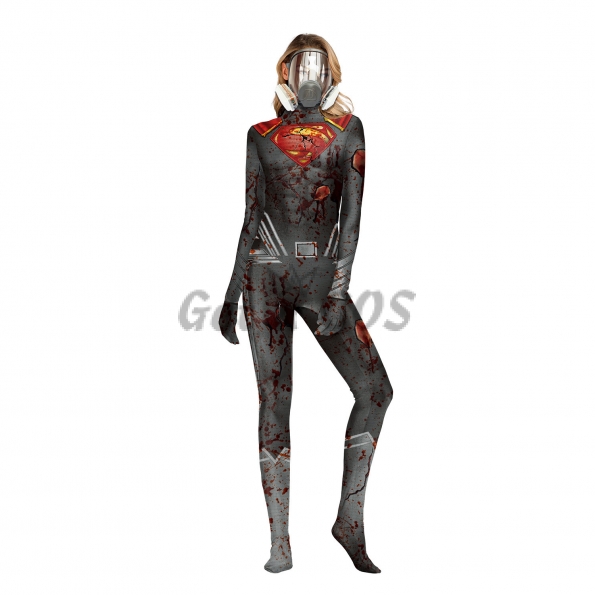 Scary Halloween Costumes Superman Jumpsuit