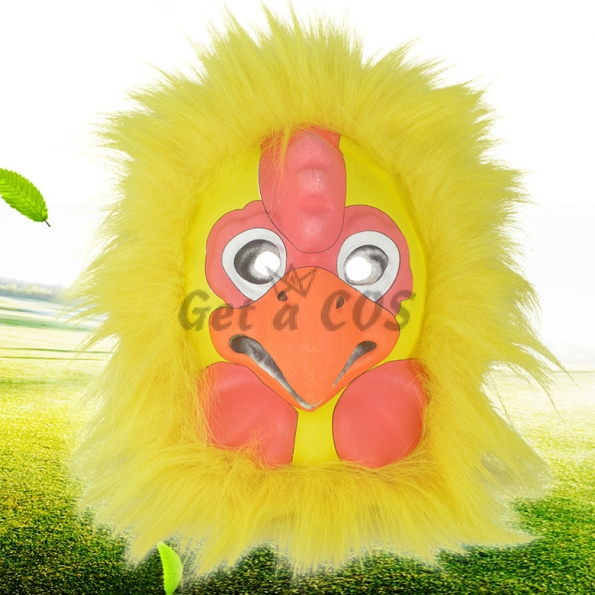Halloween Decorations Hair Rooster Mask