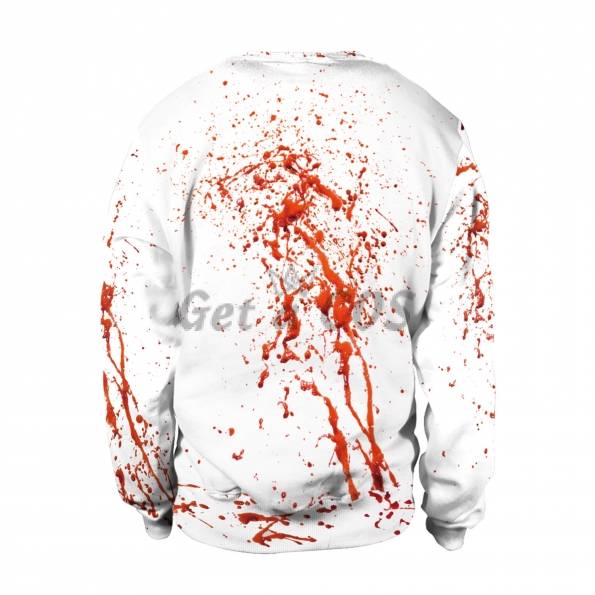 Scary Halloween Costumes Blood Splattered Bear Print