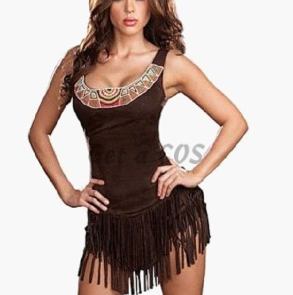 Women Halloween Costumes Indians Primitive Outfit